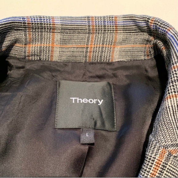 Theory Double Breasted Plaid Coat AW19 - Picture 5 of 5